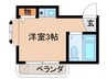 ミューズパレス大黒田 1Rの間取り