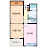 メゾン三光マンション 2DKの間取り