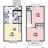 Ｋｅｉｎａ　Ａ棟 2DKの間取り