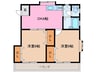 ロイヤルメゾンRAVORO　Ⅱ 2DKの間取り