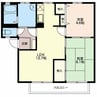 ボンファミール 2LDKの間取り