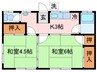 丸大住宅 2Kの間取り