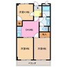 ＥＴＯＩＬＥ中出 3DKの間取り