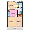 ＥＴＯＩＬＥ中出 3DKの間取り