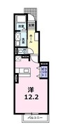 ヴォロンティエＡ棟 1Rの間取り