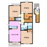 サンシャイン石津　Ｅ棟 3LDKの間取り