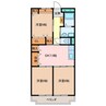 エクセレンス 3DKの間取り