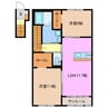 La Luna 2LDKの間取り