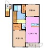La Luna 2LDKの間取り