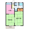エスポワール壱番館 2Kの間取り