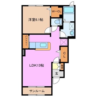 間取図 グリーンヴィラⅡ