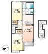 エルシャトーⅢ 2LDKの間取り