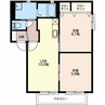 パークハイム　A 2LDKの間取り