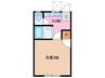 プラザイン10 1Kの間取り