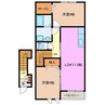 オアシス　ウノ 2LDKの間取り