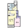 サンティーア 1LDKの間取り