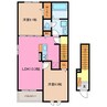 プラネット　寺ノ前 2LDKの間取り
