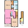 プラネット　寺ノ前 2LDKの間取り