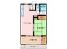 奥伊勢マンション 2LDKの間取り