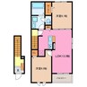 プラネット　寺ノ前 2LDKの間取り