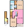 プラネット　寺ノ前 2LDKの間取り