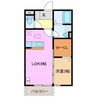 カモミール 1LDKの間取り