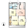 コンフォールハイランドⅠ 3DKの間取り