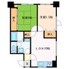 中央マンション松阪 2LDKの間取り