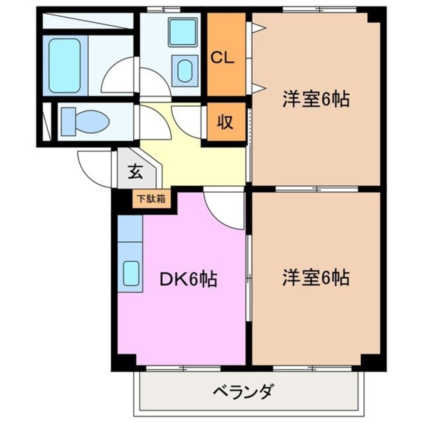間取図 Ｓｕｒｐｌｕｓ　Ｔｗｏ　ＭＵＲＡＴＡ　Ａ