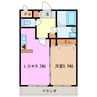 ＡＱＵＡ　ＣＯＵＲＴ 1LDKの間取り