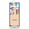 コッジィーコートＦＵＫＡＴＡ 1Kの間取り