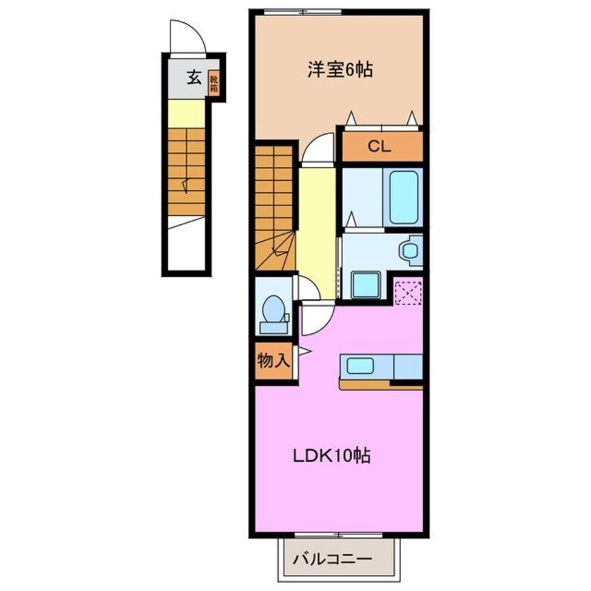 間取図 アイ　ファイン　Ａ棟