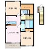 ハルノネ 2LDKの間取り