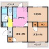 パークテラス 3DKの間取り