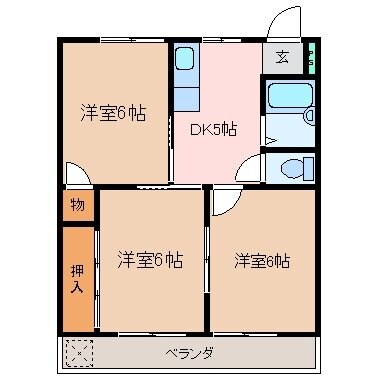 間取り図 コーポさわやかⅡ