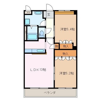 間取図 エバー　プレイスＡ