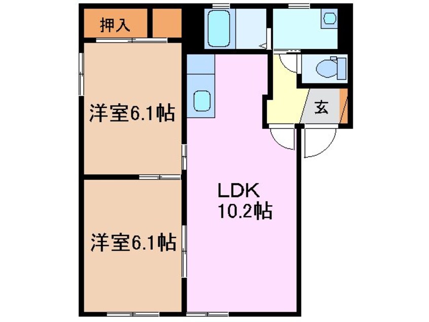 間取図 パークハイム　A