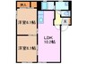 パークハイム　A 2LDKの間取り