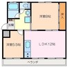 エスペランス中央 2LDKの間取り