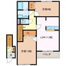 ドルチェ　ＭＯＫＡ 2LDKの間取り