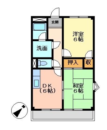 間取図 クリスタルガーデンエミナース