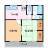 ハートランド垣鼻 2DKの間取り