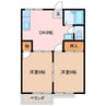 サンハイツ松阪 2DKの間取り