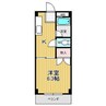 コーポ山ノ田 1Kの間取り