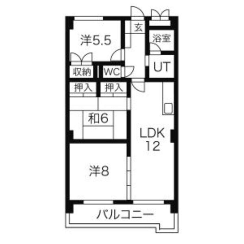 間取図 アルカディア長久手
