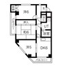 パレスT岩崎台 3DKの間取り