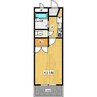レナ三宅 1Kの間取り