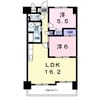スカイライフⅡ 2LDKの間取り