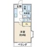 リヴェル下島 1Kの間取り