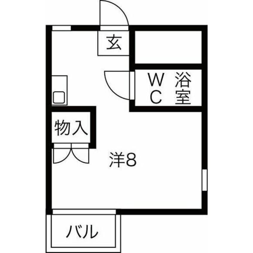 間取図 ハイツハヤシ